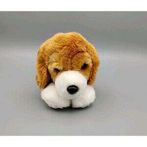 Ganz Webkinz Signature Lying Beagle WKSS2001 Plush Dog Stuffed Animal NO CODE